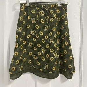 Green and yellow Marie Claire skirt